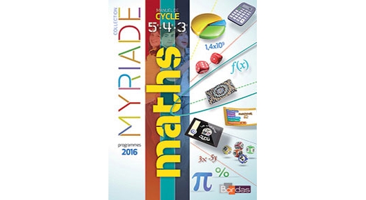Myriade, manuel de cycle 4 édition 2016, ressources à télécharger en