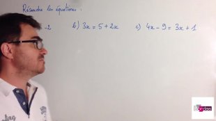 Objectif 1 – Résoudre une équation (1)
